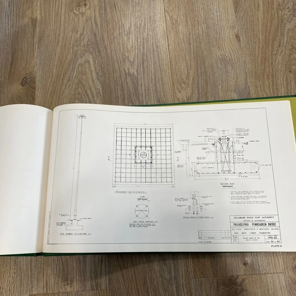 Betsy Ross Bridge Delaware River Port Authority 1976 Engineering History Book